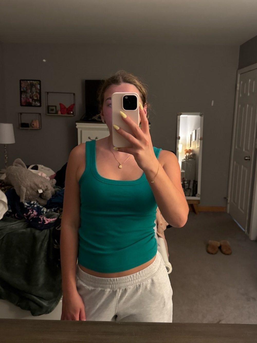 Hollister Teal Scoop Neck Tank